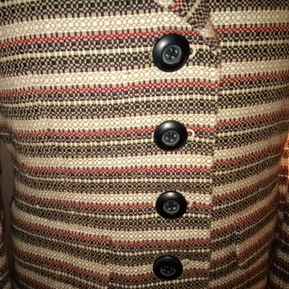 Ann Taylor Loft form fitting tweed blazer - Picture 3 of 4